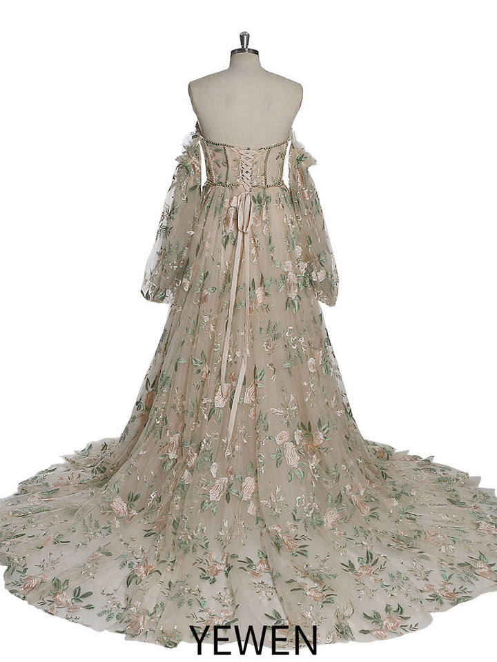 wedding dresses colorful
