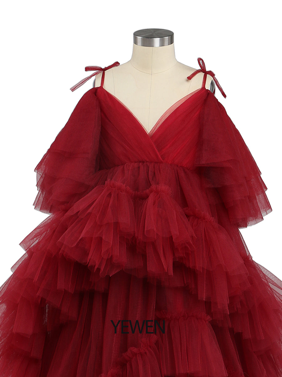 Kleines Blumenmädchenkleid, Kinderparty, Ballkleid, Prinzessin, Hochzeitsfeierkleid für Mädchen, Fotoshooting-Kleid 