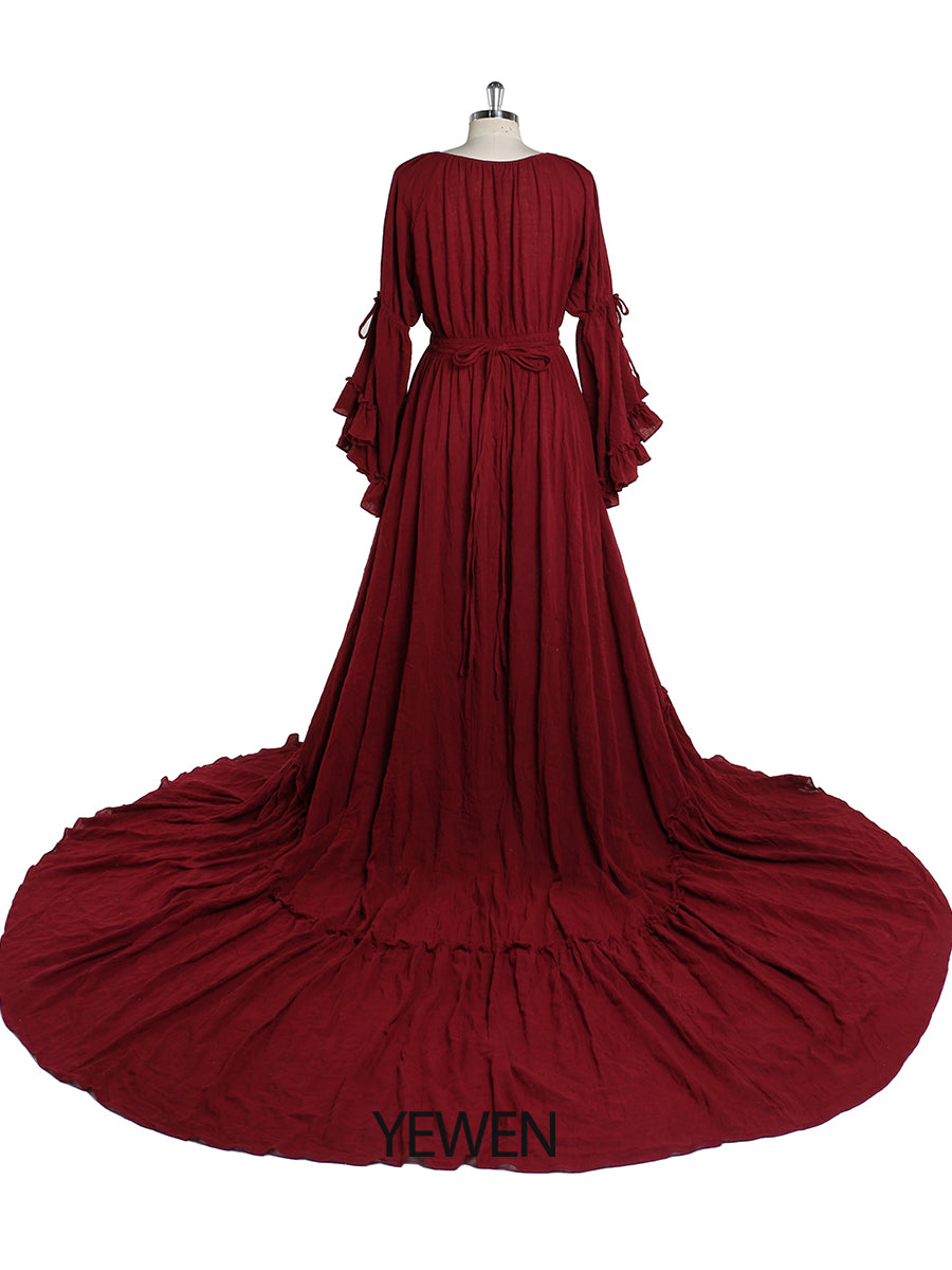 V-Ausschnitt Abendkleider Fotografie Kleider Babyparty Kleid für Schwangere YEWEN YD211202