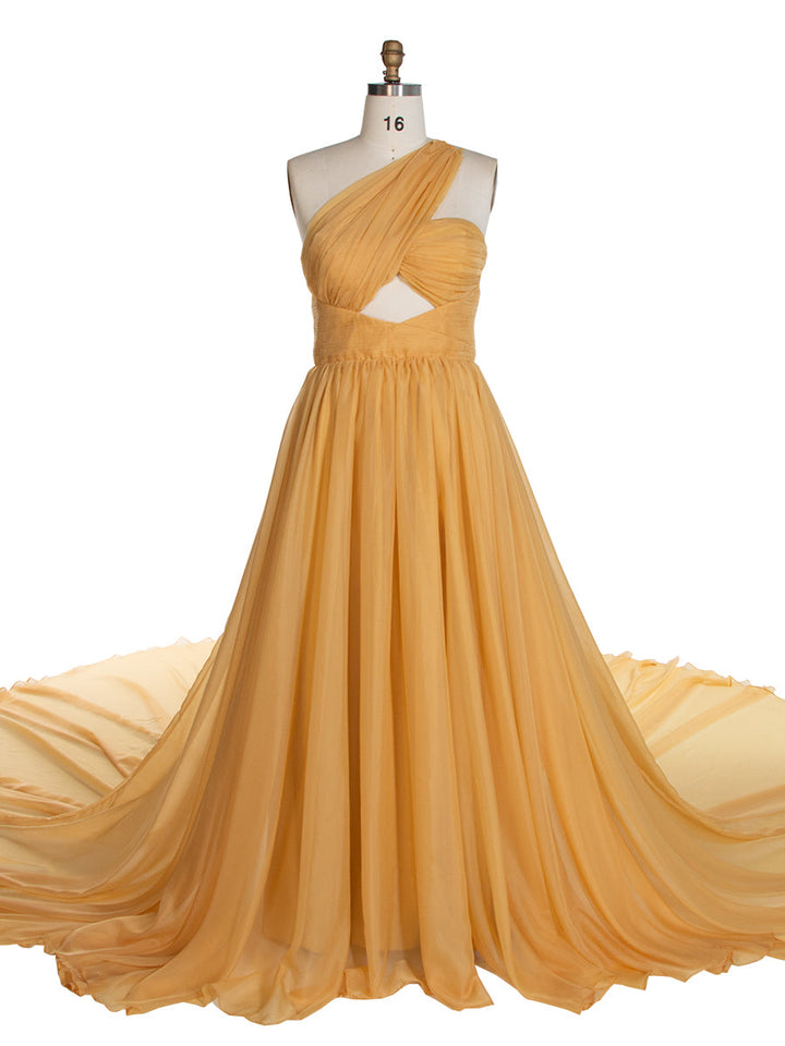 Fliegendes Kleid für Fotoshooting, lange Schleppe, fließendes Seidenkleid aus weichem Organza, YW240111 