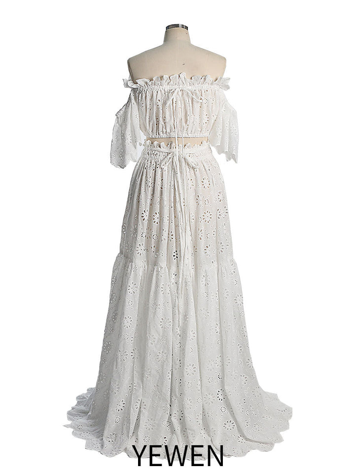 Boho Umstandskleid für Fotoshooting Boho Maxikleid Strandhochzeit YW230308 