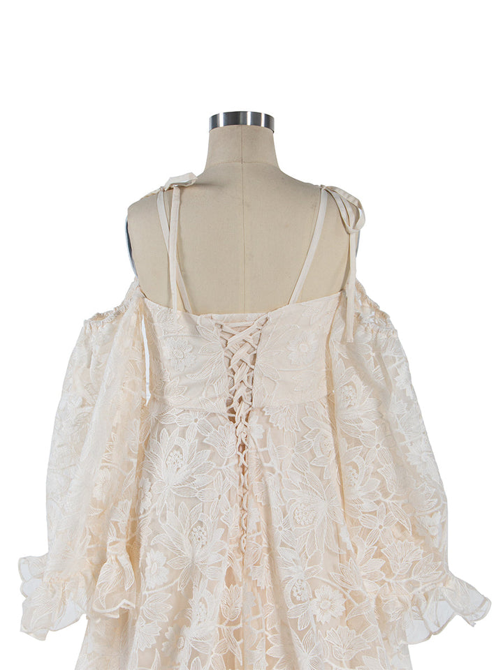 Kleid für Fotoshootings für kleine Mädchen, passendes Spitzenkleid für Mutter und Tochter – Mama-und-ich-Kleid YW250006