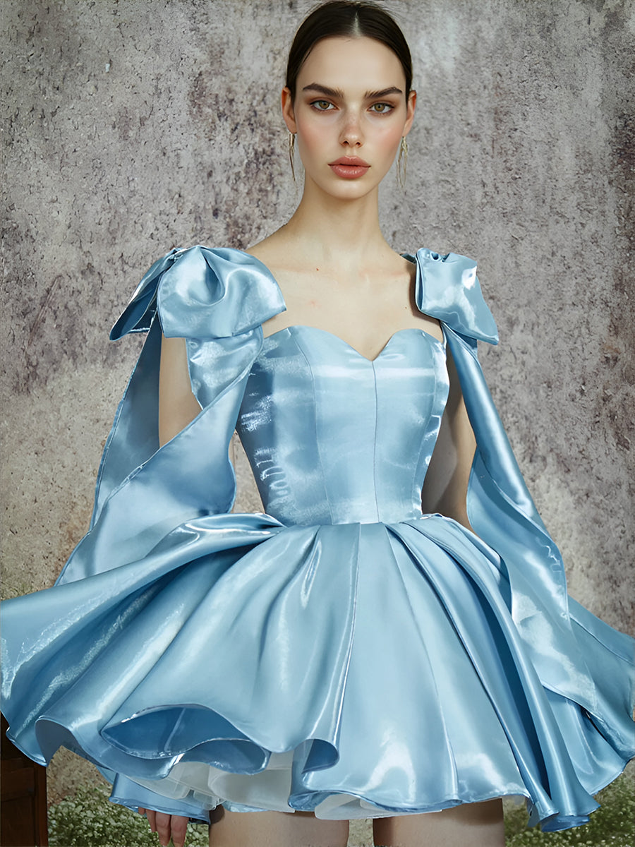 Mini-Partykleid für Damen, herzförmiger Ausschnitt, Prinzessinnenkleid 