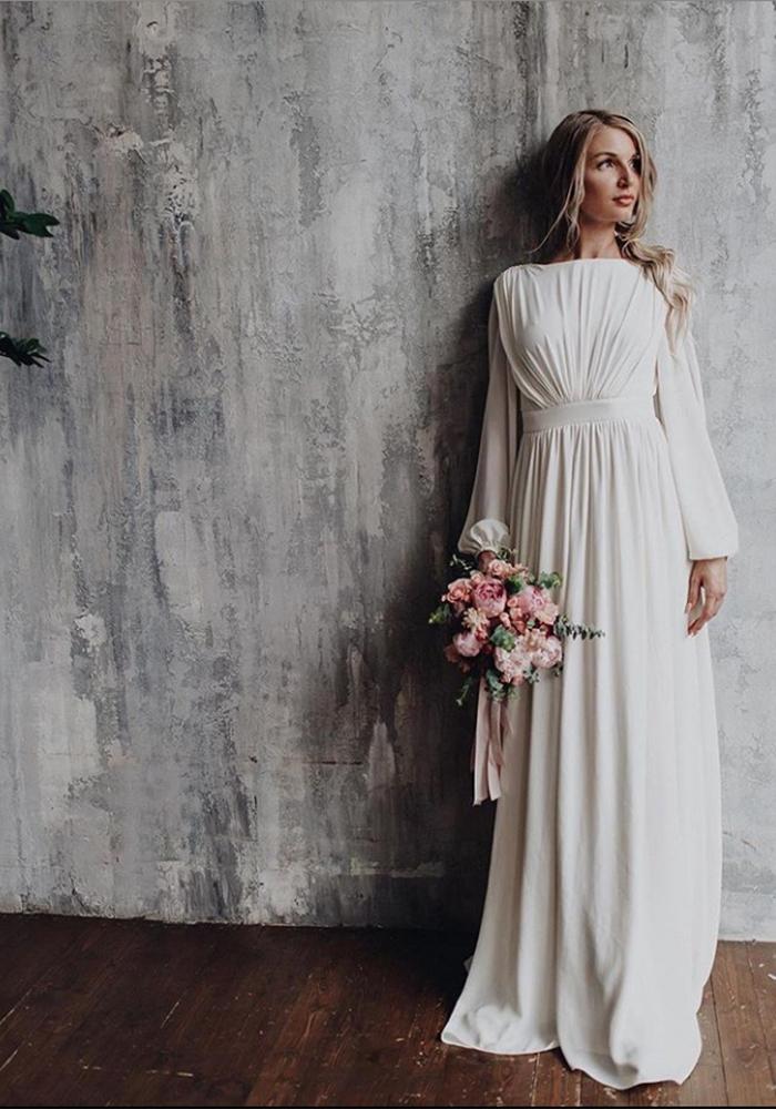 Elegant Long Sleeve Party Dress Backless Cocktail Evening Dress Photography Dress YD211106