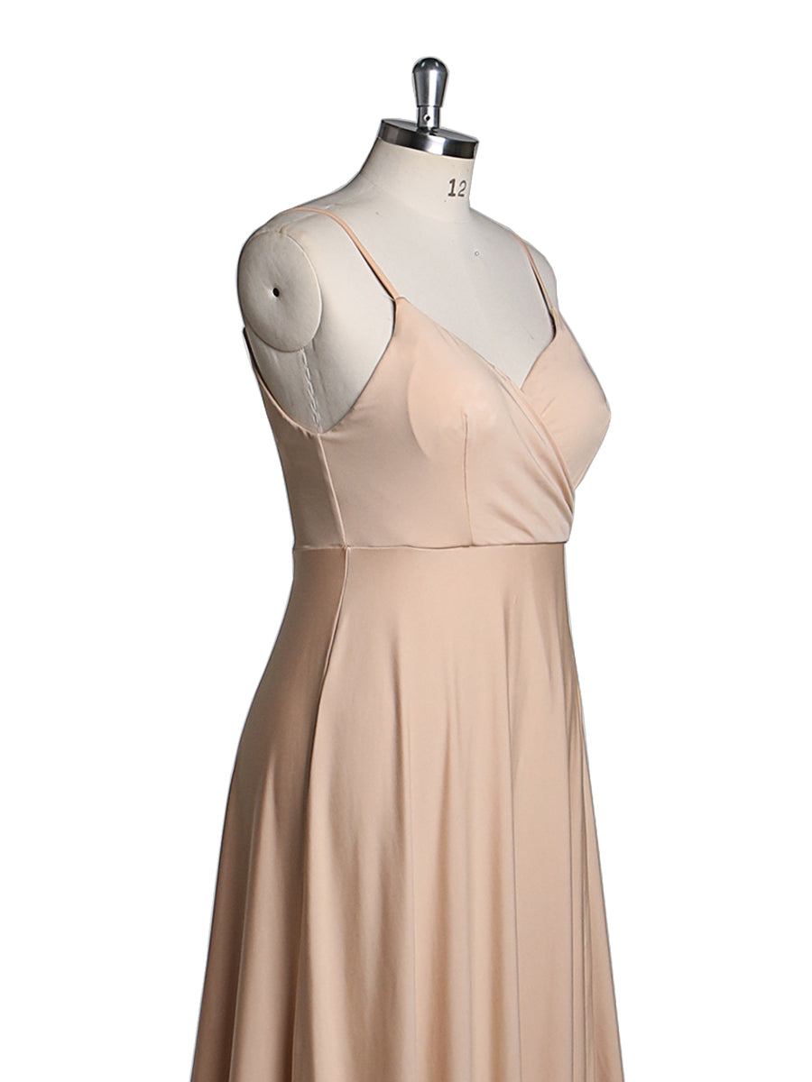 Elegantes Damen Elastisches Abendkleid Spaghettiträger Kleider Slim Fit Umstandskleid Benutzerdefinierte Farbe YEWEN YW220105 