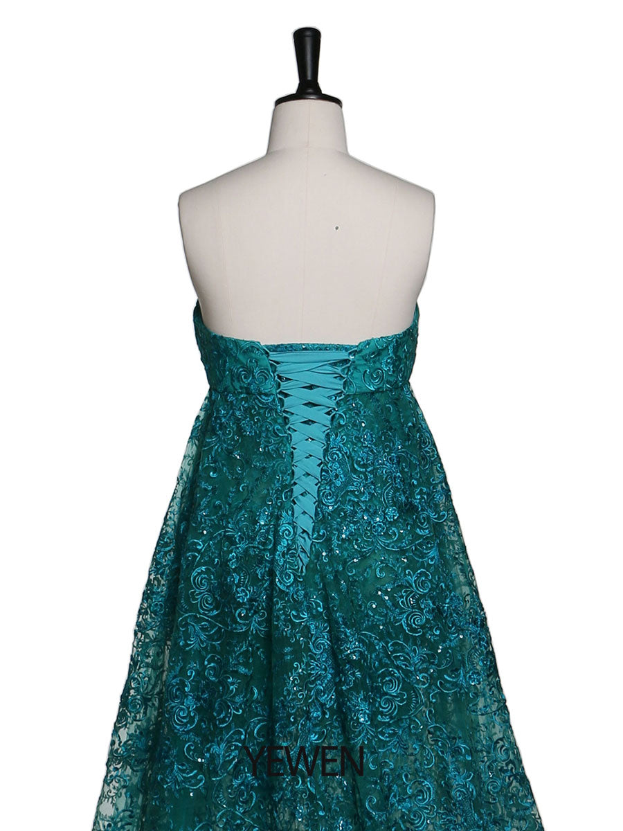 Abendkleid im Meerjungfrauen-Stil mit herzförmigem Ausschnitt und Spitze, Partykleid für Fotografie, elegantes Umstandskleid für Babypartys 