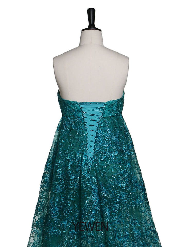 Abendkleid im Meerjungfrauen-Stil mit herzförmigem Ausschnitt und Spitze, Partykleid für Fotografie, elegantes Umstandskleid für Babypartys 