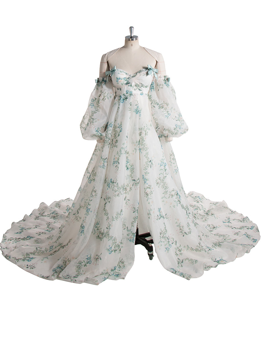 Stylish Printed Matrenity Gown for PhotoShoot,  Pregnancy Baby Shower Dress