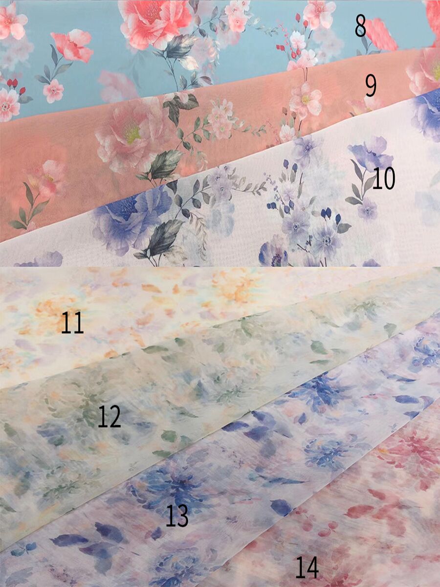 A Line, Floor Length , Pink Printing Floral, Prom Dress