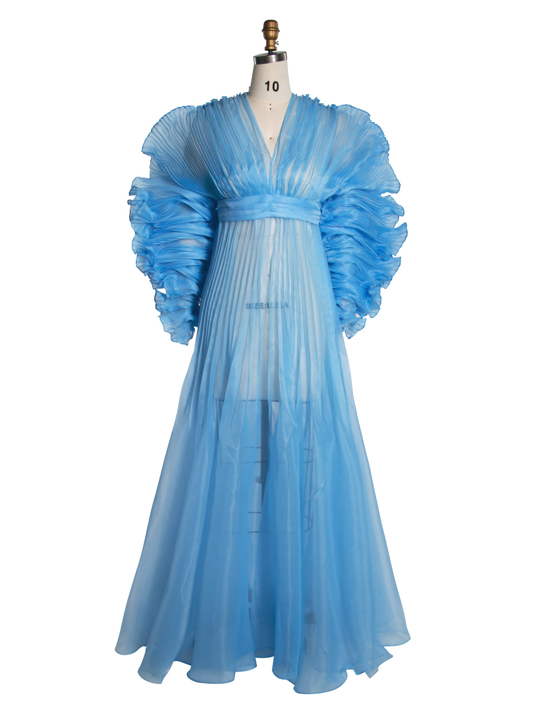V-Ausschnitt, plissiertes Organza-Umstandskleid für Fotoshootings, langes Kleid für Schwangerschafts-Shootings, Babyparty-Kleider YW243116 
