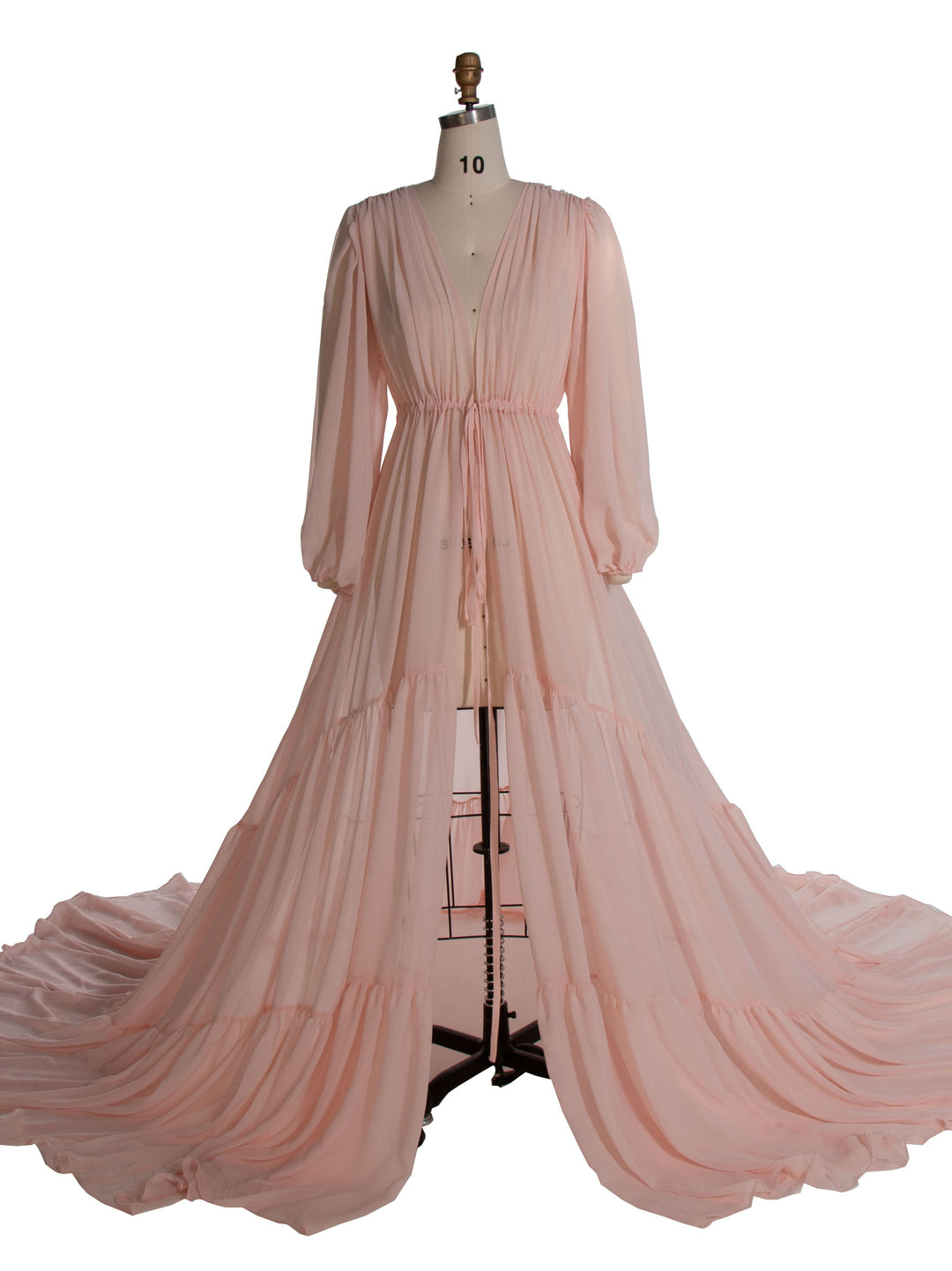 Rostfarbenes Chiffonkleid für Damen, Fotoshooting-Kleid, Fotografie-Kleid, Übergröße YW220217-1 