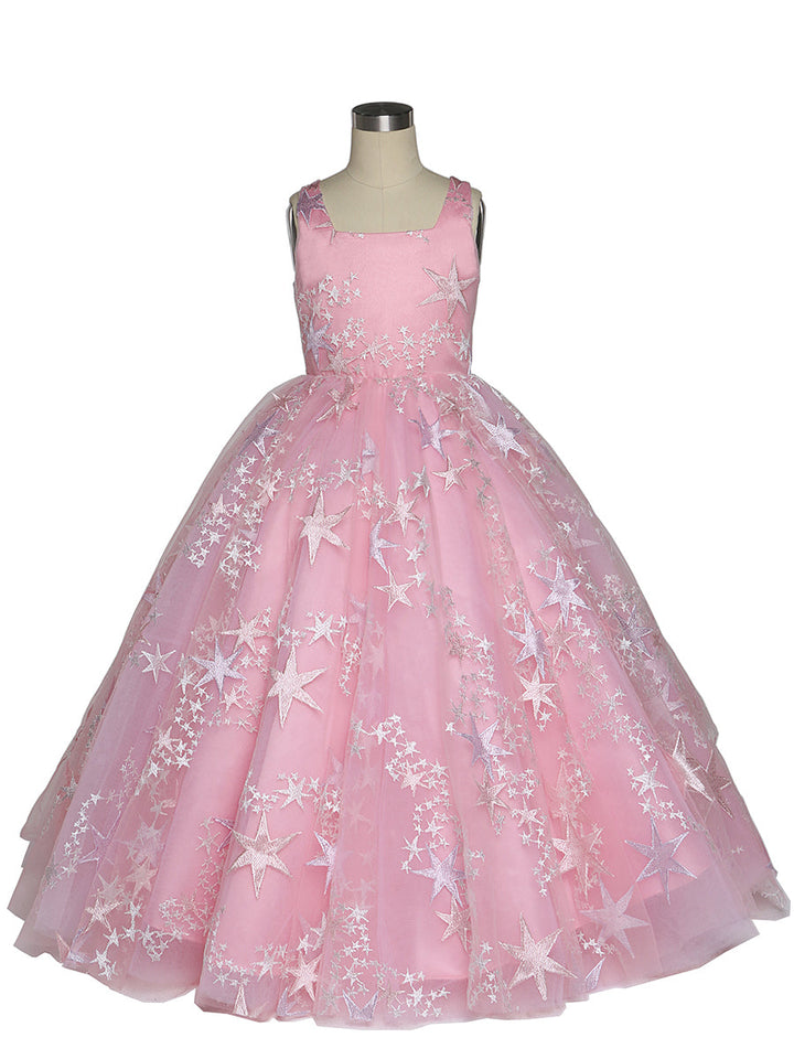 Rosa Tüll Prinzessin Mädchen Partykleider für Hochzeiten Geburtstage Kinder Fotoshooting Kleid Babyparty Kleider YEWEN YW211231 