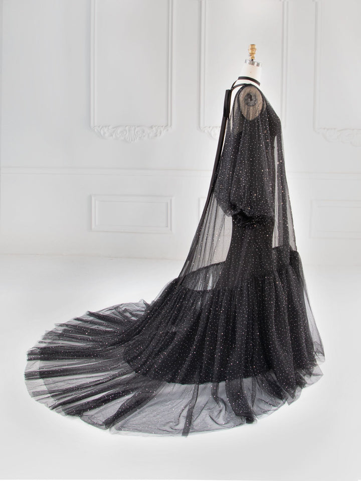2 in 1 Kleid mit Glitzer Boho Hochzeitsgastkleid Fotoshooting Kleid YW230327