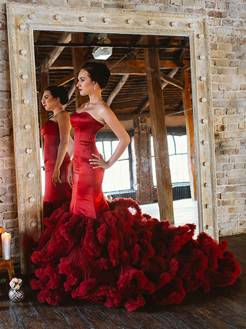 colorful wedding dresses
